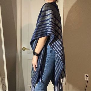 Blue and Gray Oversized Shall